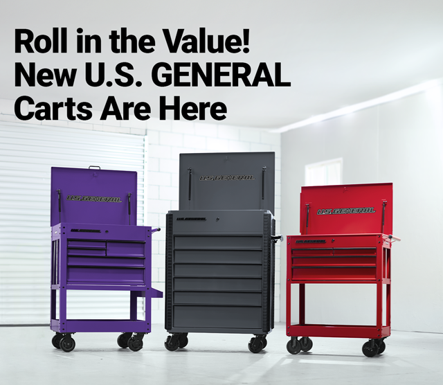 Roll in the Value! New U.S. GENERAL Carts Are Here