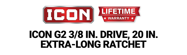 ICON G2 3/8 in. Drive, 20 in. Extra-Long Ratchet