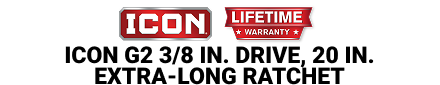 ICON G2 3/8 in. Drive, 20 in. Extra-Long Ratchet - mobile