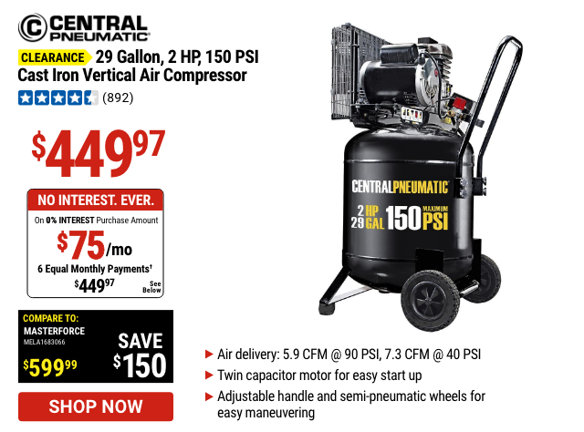 29 gallon air compressor deals harbor freight coupon