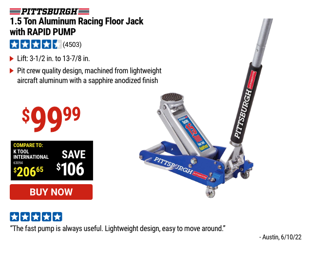 Save on Proven Quality Jacks & Lifts + COUPONS Inside Harbor Freight