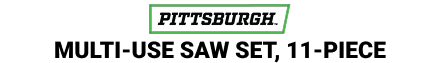 PITTSBURGH: Multi-Use Saw Set, 11-Piece - mobile
