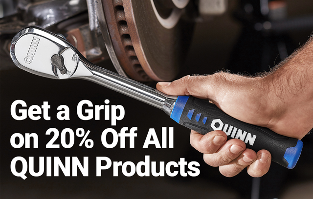 Get a Grip on 20% Off All QUINN Product