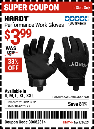 HARDY Performance Work Gloves