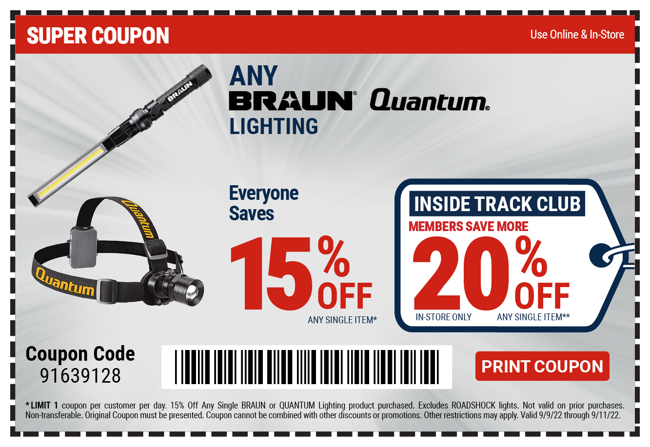 Your Special Coupons Are Here Up to 20 Off Inside Harbor Freight