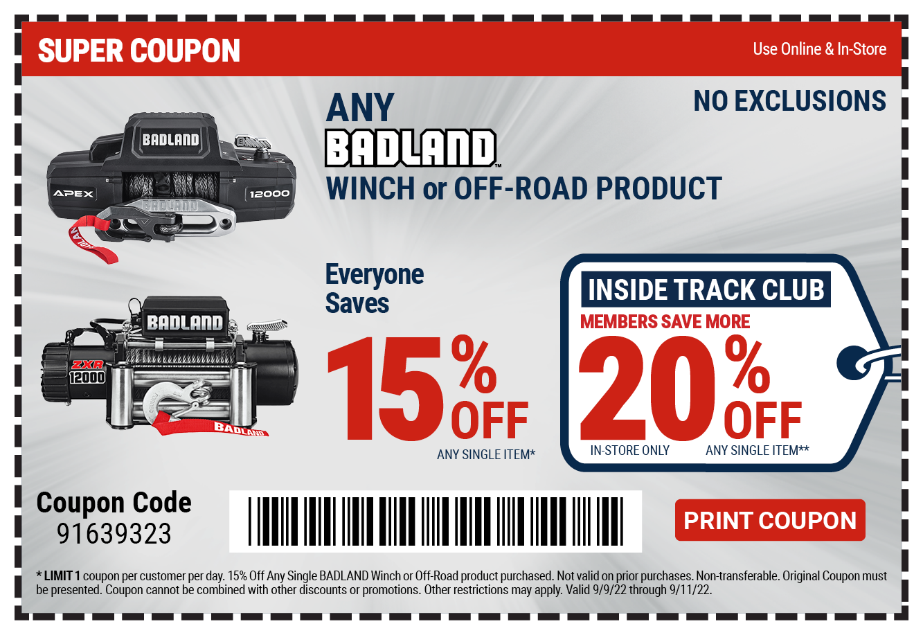 Your Special Coupons Are Here Up to 20 Off Inside Harbor Freight