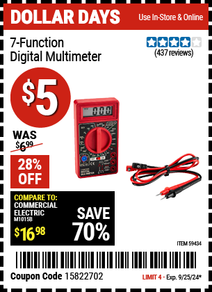 HFT: 7-Function Digital Multimeter