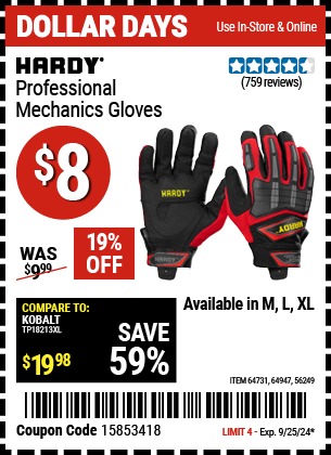 HARDY: Professional Mechanics Gloves