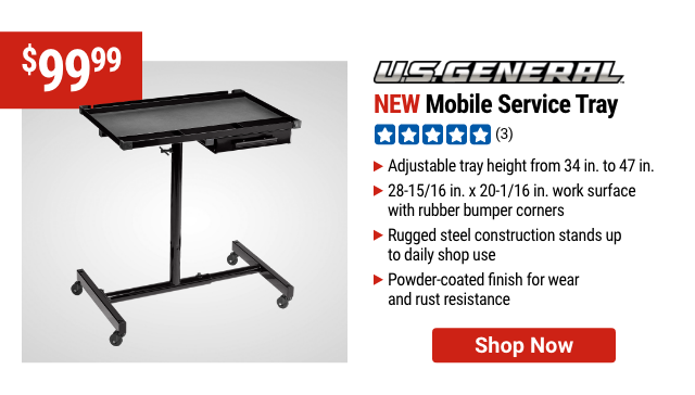 NEW U.S. GENERAL: Mobile Service Tray