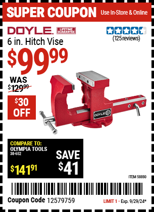 DOYLE: 6 in. Hitch Vise