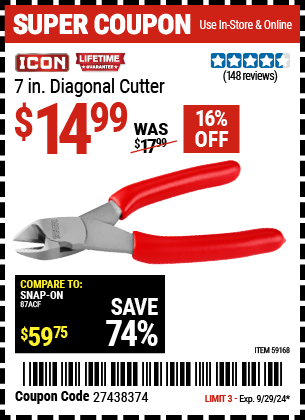 ICON: 7 in. Diagonal Cutter