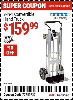 COSCO: 3-In-1 Convertible Hand Truck