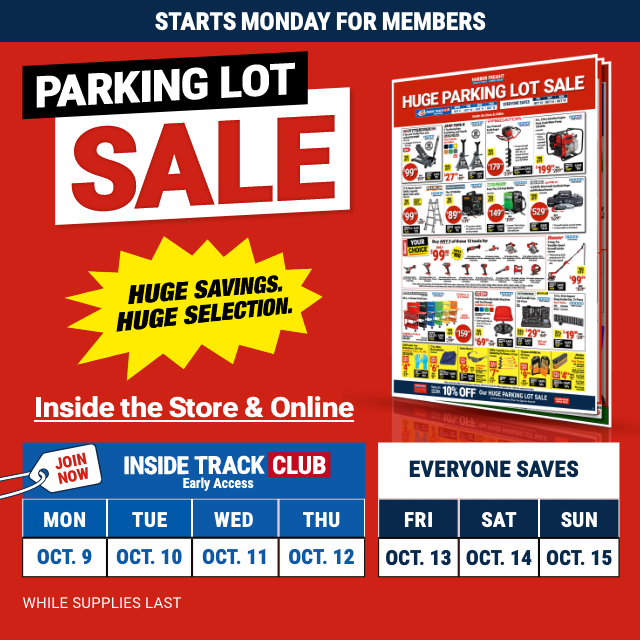 Parking now on sale