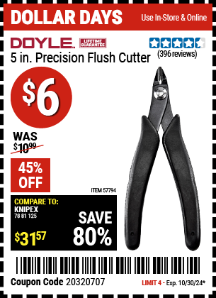 DOYLE: 5 in. Precision Flush Cutter