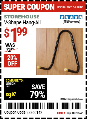 STOREHOUSE: V-Shape Hang-All