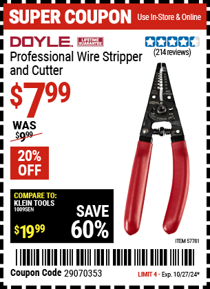 DOYLE: Professional Wire Stripper and Cutter