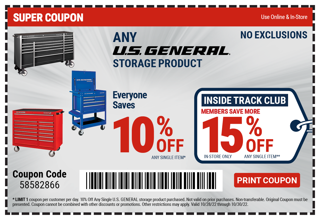 10% Off US General Storage