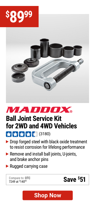 MADDOX: Ball Joint Service Kit for 2WD and 4WD Vehicles