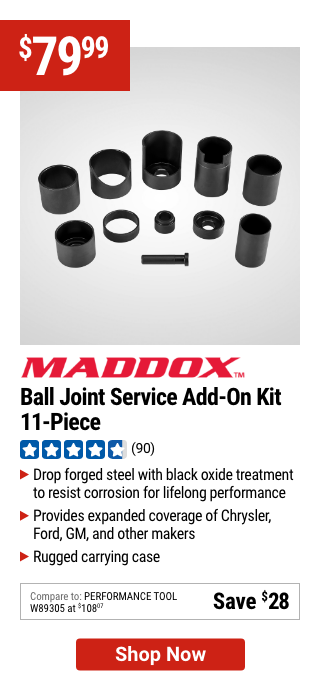 MADDOX: Ball Joint Service Add-On Kit, 11 Piece