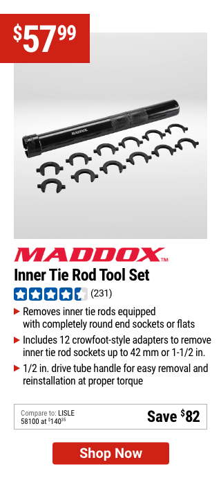 MADDOX: Inner Tie Rod Tool Set