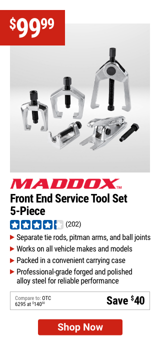 MADDOX: Front End Service Tool Set, 5 Piece