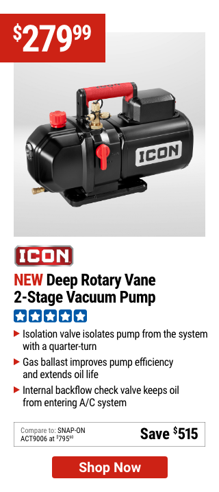 ICON: Deep Rotary Vane 2-Stage Vacuum Pump