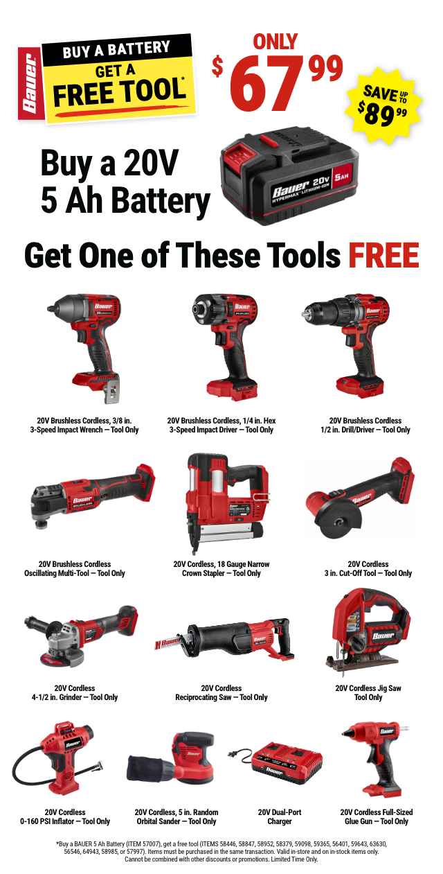 NEW Bundle Savings on HERCULES, BAUER & MultiTools! Harbor Freight