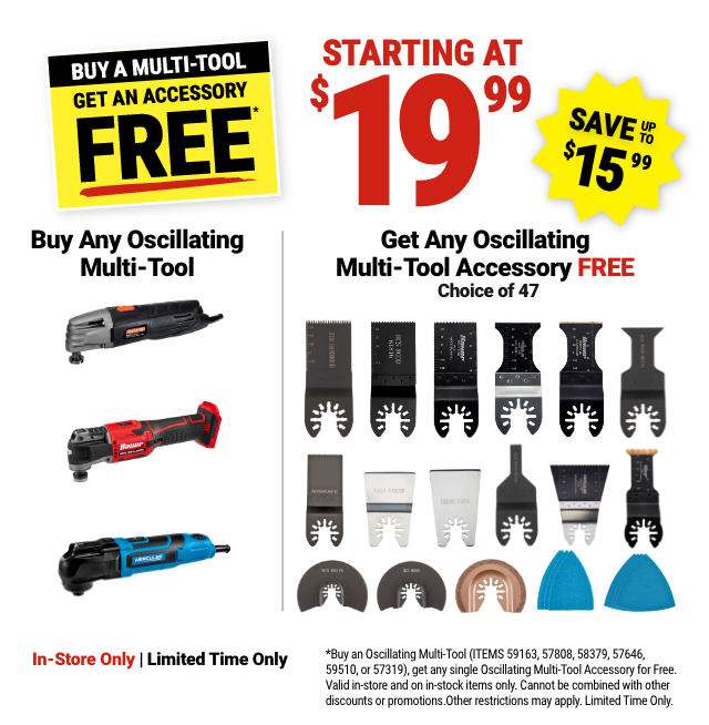 NEW Bundle Savings on HERCULES, BAUER & MultiTools! Harbor Freight