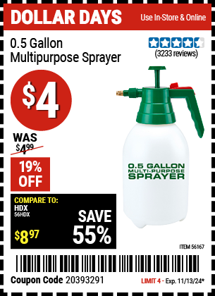 0.5 Gallon Multipurpose Sprayer