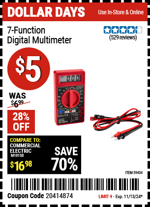 HFT: 7-Function Digital Multimeter