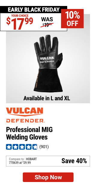 VULCAN DEFENDER: Professional MIG Welding Gloves