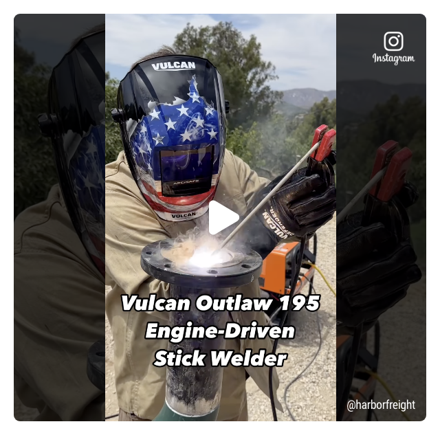 VULCAN: OUTLAW 195 Engine-Driven Stick Welder with CO SECURE Technology - video