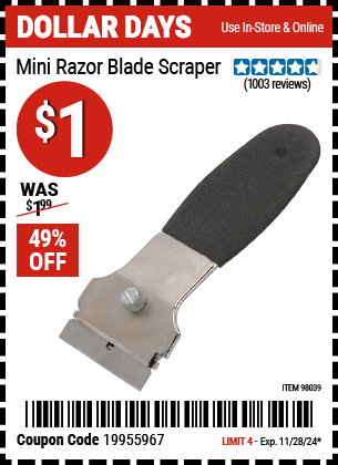 Mini Razor Blade Scraper