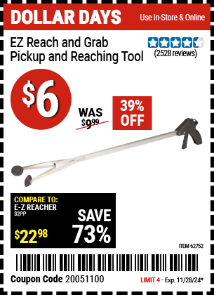 EZ Reach & Grab Pickup and Reaching Tool