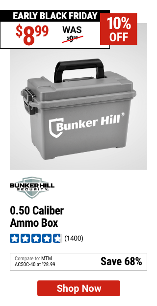 BUNKER HILL SECURITY 0.50 Caliber Ammo Box