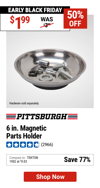 PITTSBURGH AUTOMOTIVE 6 in. Magnetic Parts Holder