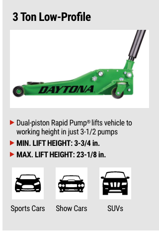 DAYTONA 3 Ton Low-Profile
