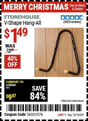 STOREHOUSE V-Shape Hang-All