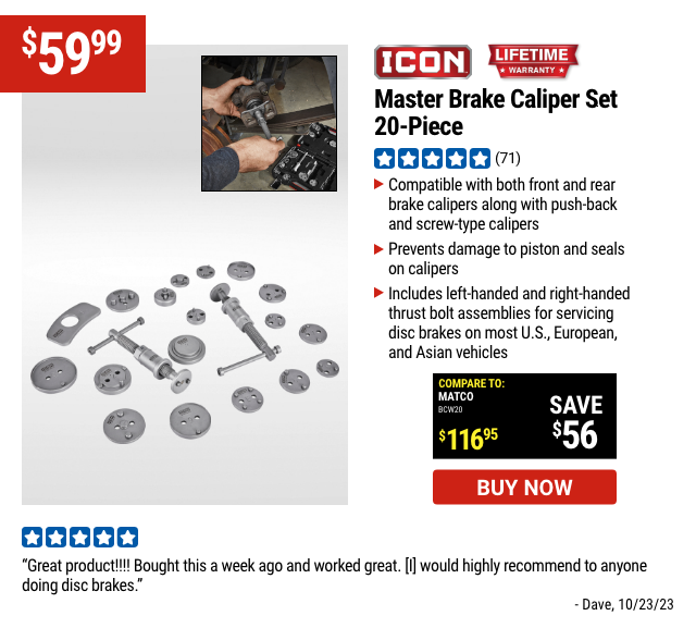 ICON: Master Brake Caliper Set, 20-Piece