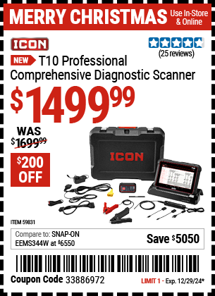 ICON T10 Professional Comprehensive Diagnostic Scanner