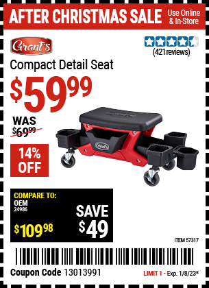 GRANT'S: Compact Detail Seat