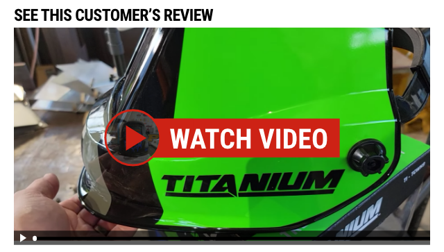 TITANIUM: 9.3 sq. in. Auto-Darkening Welding Helmet - video