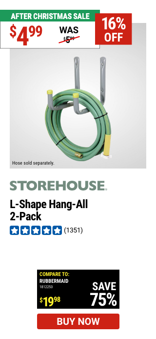 STOREHOUSE: L-Shape Hang-All, 2 Pack