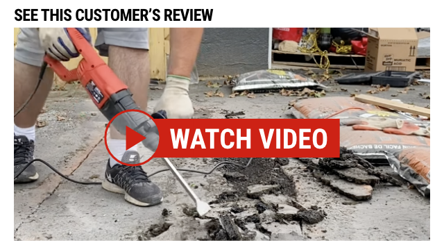 BAUER: 7.3 Amp, 1 in. SDS-PLUS Type Variable-Speed Rotary Hammer - video