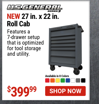 U.S. GENERAL: 27 in. x 22 in. Roll Cab, Series 3, Slate Gray