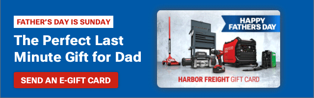 FATHER'S DAY IS SUNDAY. The Perfect Last Minute Gift for Dad. SEND AN E-GIFT CARD.