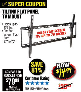 Large Tilt Flat Panel TV Mount