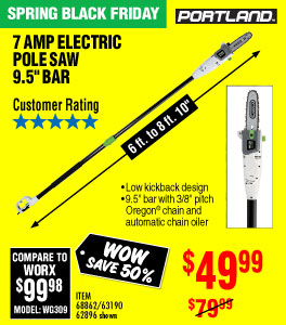 View 9.5 In. 7 Amp Electric Pole Saw