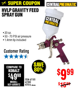 20 fl. oz. HVLP Gravity Feed Air Spray Gun