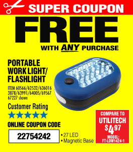 27 LED Portable Worklight/Flashlight